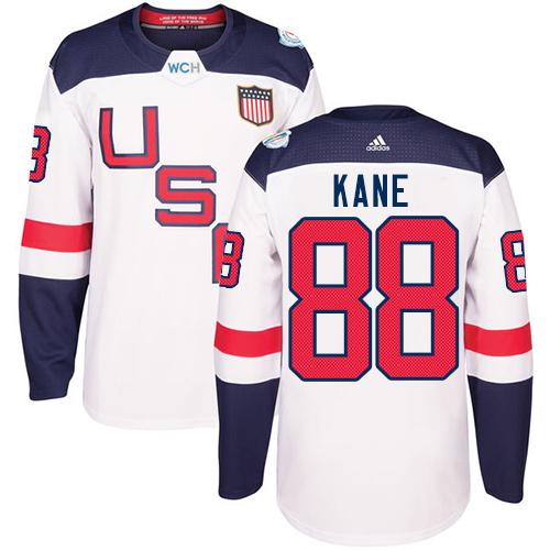 Team USA #88 Patrick Kane White 2016 World Cup Stitched Youth NHL Jersey